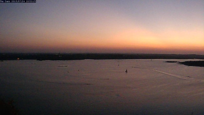 Lake Travis webcam, July 24, 2015 8:00 PM CT