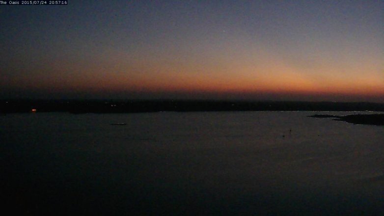 Lake Travis webcam, July 24, 2015 8:05 PM CT