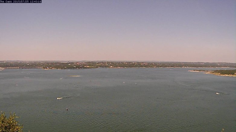 Lake Travis webcam, July 25, 2015 11:50 AM CT