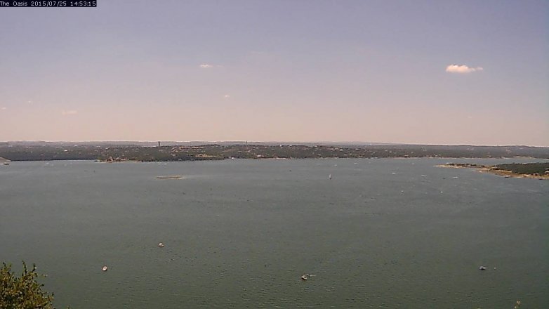 Lake Travis webcam, July 25, 2015 2:00 PM CT
