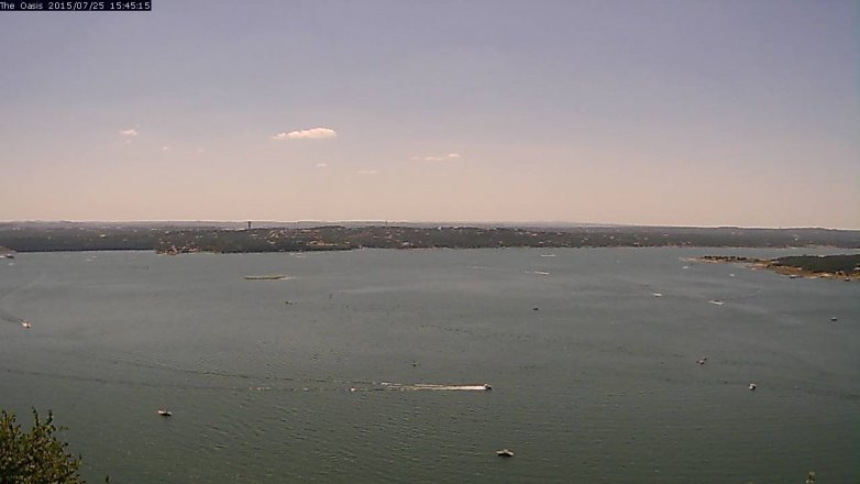 Lake Travis webcam, July 25, 2015 2:50 PM CT