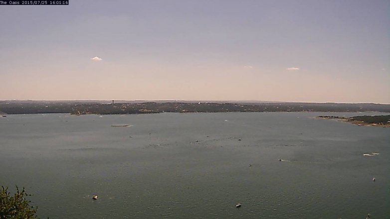 Lake Travis webcam, July 25, 2015 3:05 PM CT