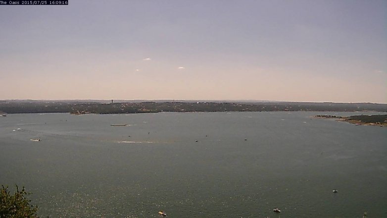 Lake Travis webcam, July 25, 2015 3:15 PM CT