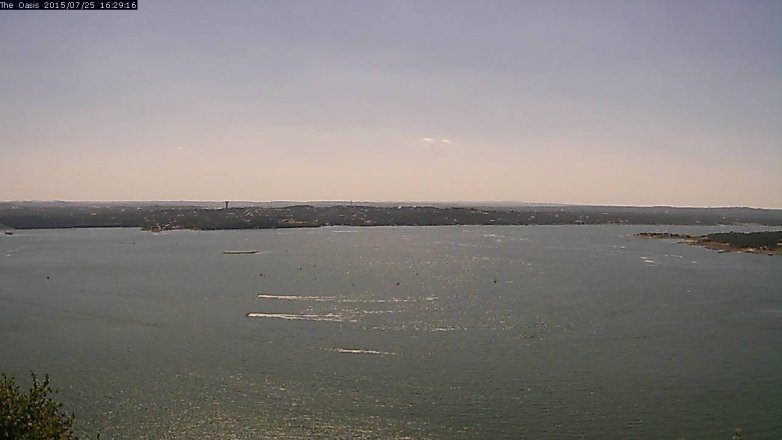 Lake Travis webcam, July 25, 2015 3:35 PM CT