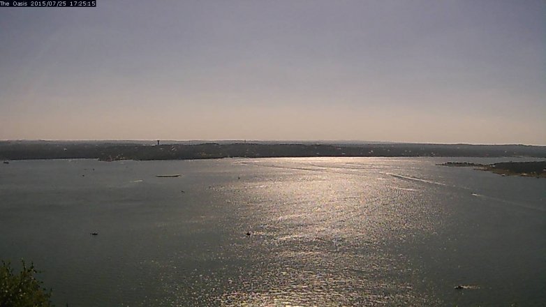Lake Travis webcam, July 25, 2015 4:30 PM CT