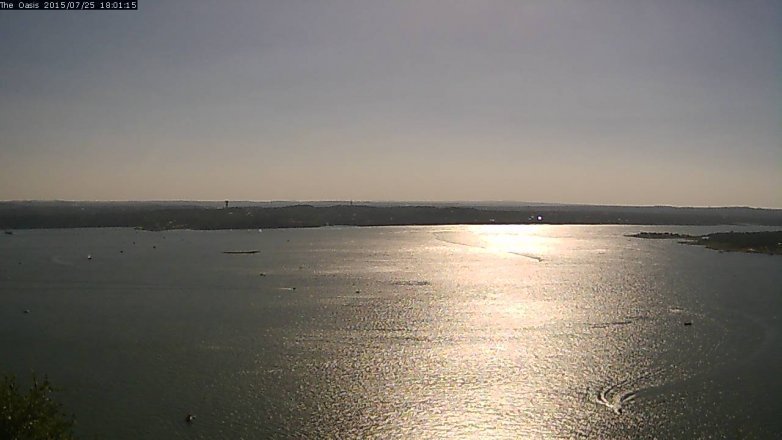 Lake Travis webcam, July 25, 2015 5:10 PM CT