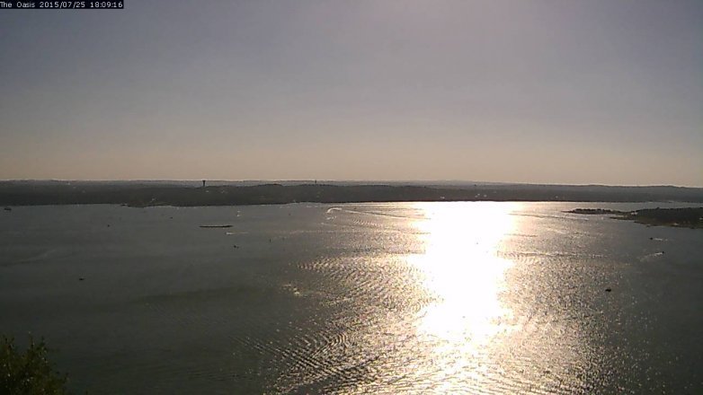 Lake Travis webcam, July 25, 2015 5:15 PM CT