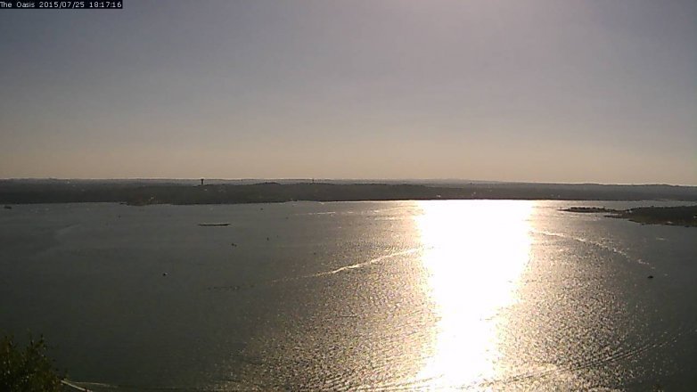 Lake Travis webcam, July 25, 2015 5:25 PM CT