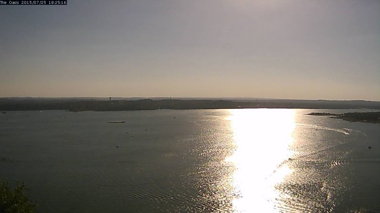 Lake Travis webcam, July 25, 2015 5:30 PM CT