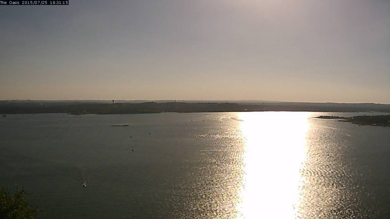 Lake Travis webcam, July 25, 2015 5:35 PM CT