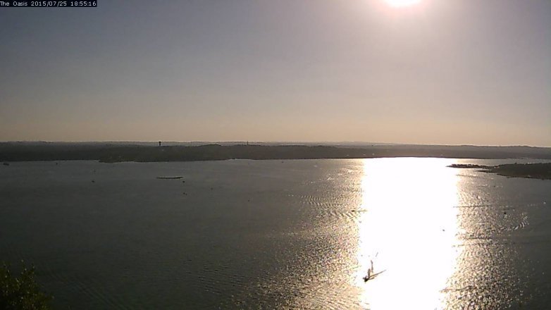 Lake Travis webcam, July 25, 2015 6:00 PM CT