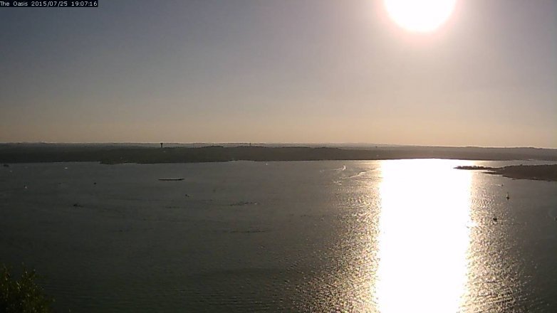 Lake Travis webcam, July 25, 2015 6:15 PM CT