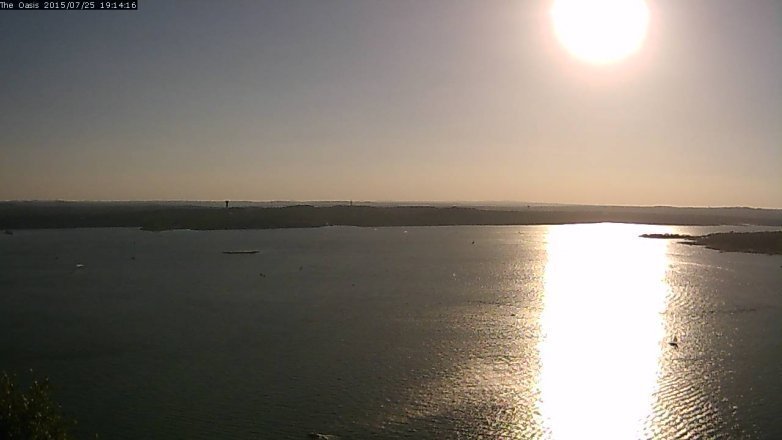 Lake Travis webcam, July 25, 2015 6:20 PM CT