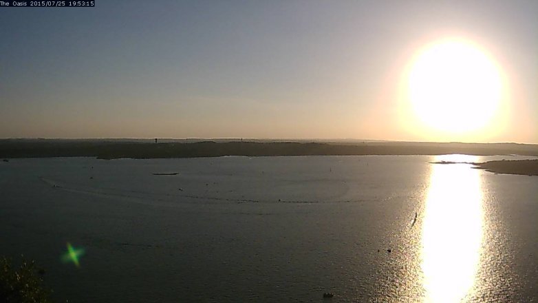 Lake Travis webcam, July 25, 2015 7:00 PM CT