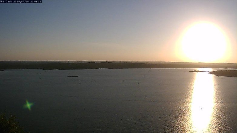 Lake Travis webcam, July 25, 2015 7:05 PM CT