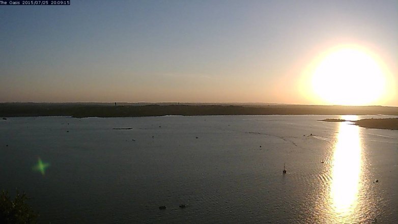 Lake Travis webcam, July 25, 2015 7:15 PM CT