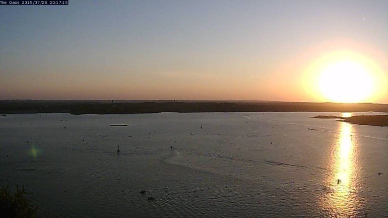 Lake Travis webcam, July 25, 2015 7:25 PM CT