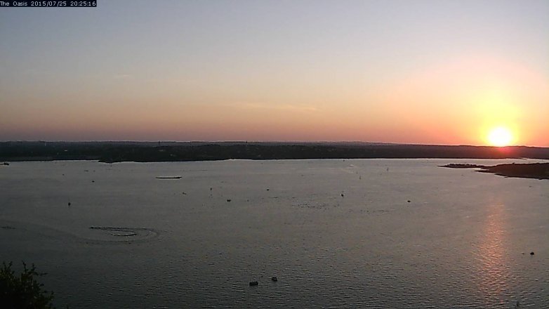 Lake Travis webcam, July 25, 2015 7:30 PM CT