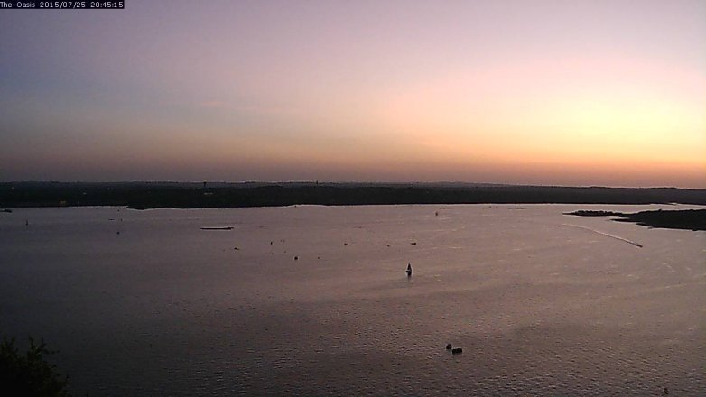 Lake Travis webcam, July 25, 2015 7:50 PM CT