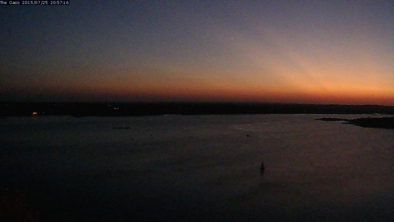 Lake Travis webcam, July 25, 2015 8:05 PM CT