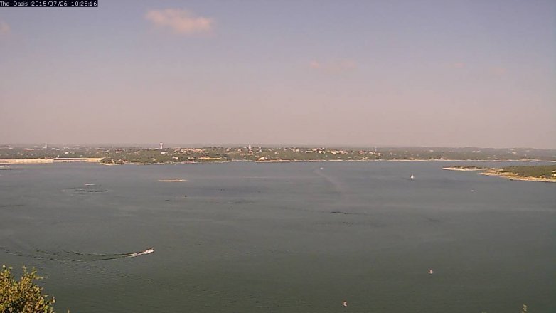 Lake Travis webcam, July 26, 2015 9:35 AM CT