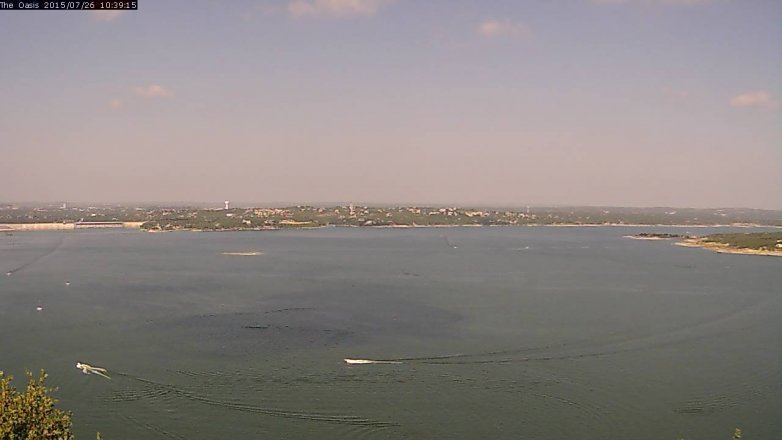 Lake Travis webcam, July 26, 2015 9:45 AM CT