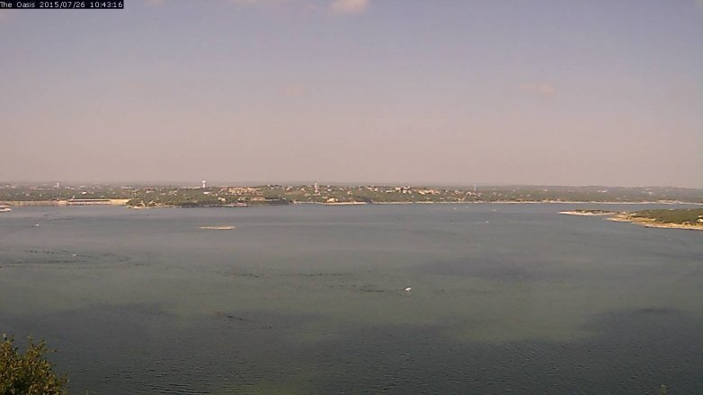 Lake Travis webcam, July 26, 2015 9:50 AM CT