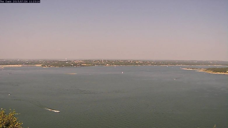 Lake Travis webcam, July 26, 2015 10:30 AM CT