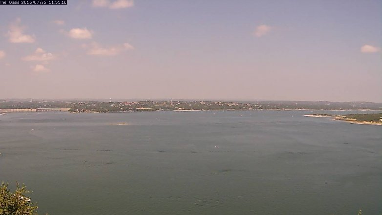 Lake Travis webcam, July 26, 2015 11:00 AM CT