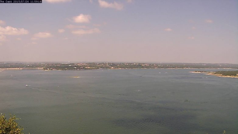 Lake Travis webcam, July 26, 2015 11:05 AM CT