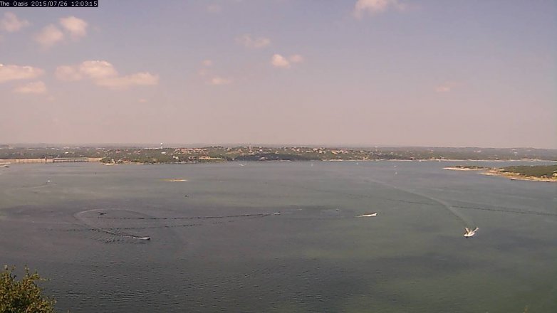 Lake Travis webcam, July 26, 2015 11:10 AM CT