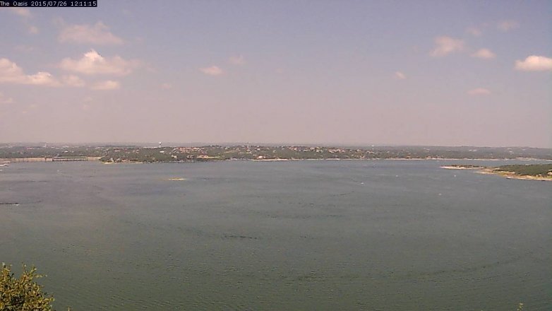 Lake Travis webcam, July 26, 2015 11:15 AM CT
