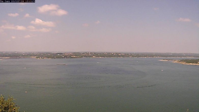 Lake Travis webcam, July 26, 2015 11:20 AM CT