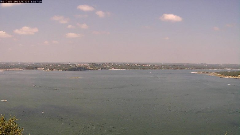 Lake Travis webcam, July 26, 2015 11:25 AM CT