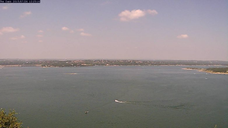 Lake Travis webcam, July 26, 2015 11:30 AM CT