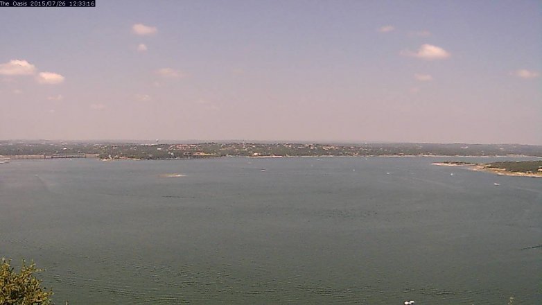 Lake Travis webcam, July 26, 2015 11:40 AM CT