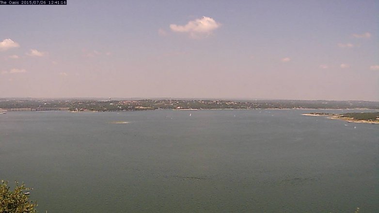 Lake Travis webcam, July 26, 2015 11:50 AM CT