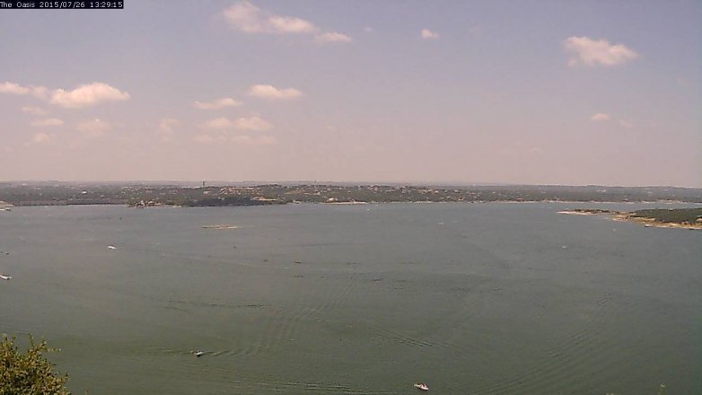 Lake Travis webcam, July 26, 2015 12:35 PM CT