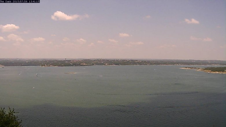 Lake Travis webcam, July 26, 2015 12:50 PM CT