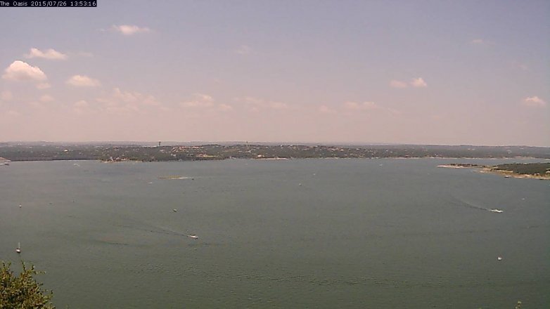 Lake Travis webcam, July 26, 2015 1:00 PM CT
