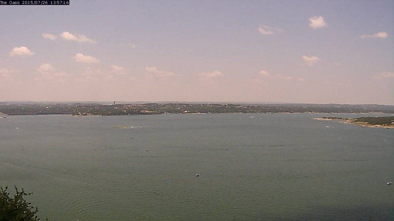 Lake Travis webcam, July 26, 2015 1:05 PM CT