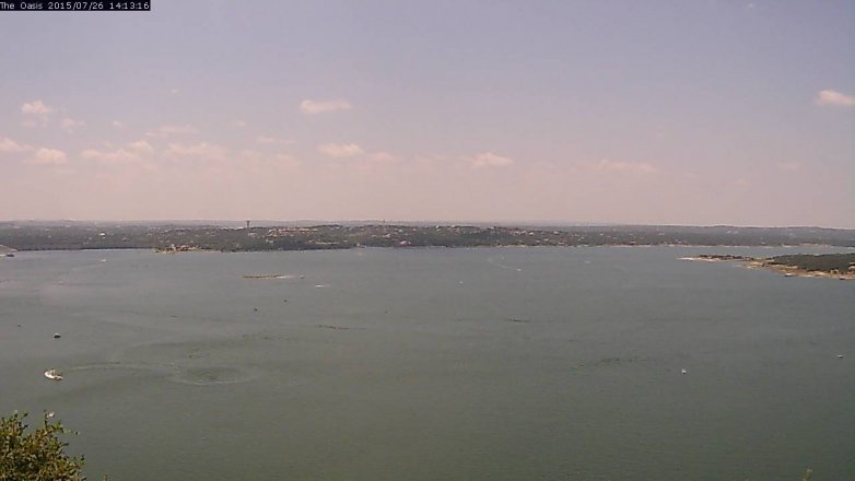 Lake Travis webcam, July 26, 2015 1:20 PM CT