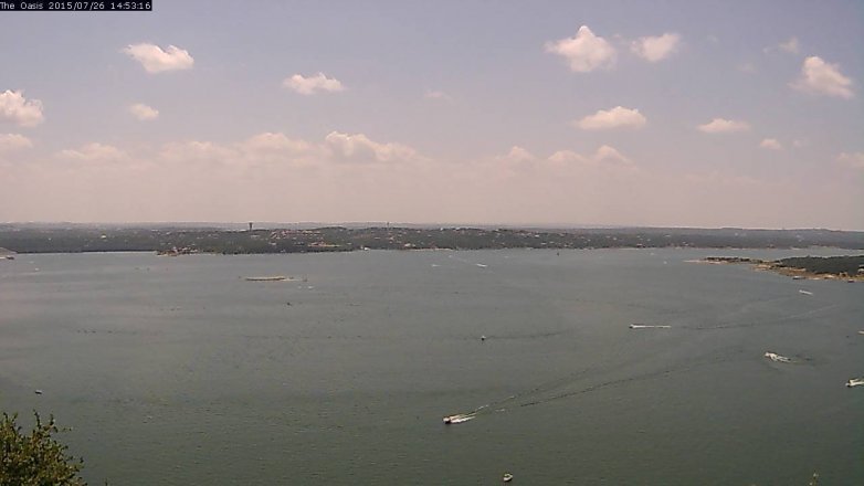 Lake Travis webcam, July 26, 2015 2:00 PM CT