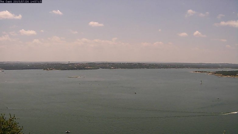Lake Travis webcam, July 26, 2015 2:05 PM CT