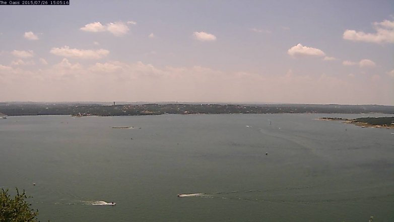 Lake Travis webcam, July 26, 2015 2:10 PM CT