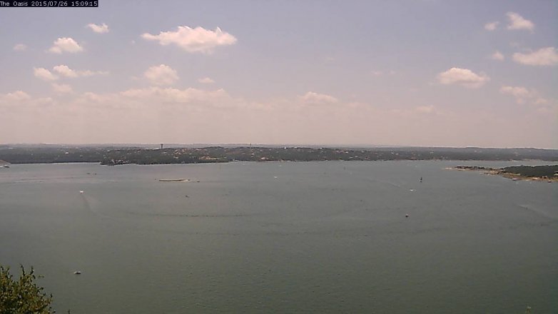 Lake Travis webcam, July 26, 2015 2:15 PM CT