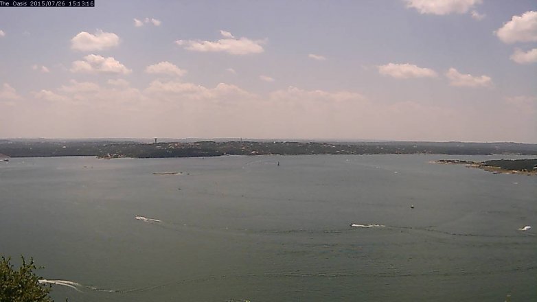 Lake Travis webcam, July 26, 2015 2:20 PM CT