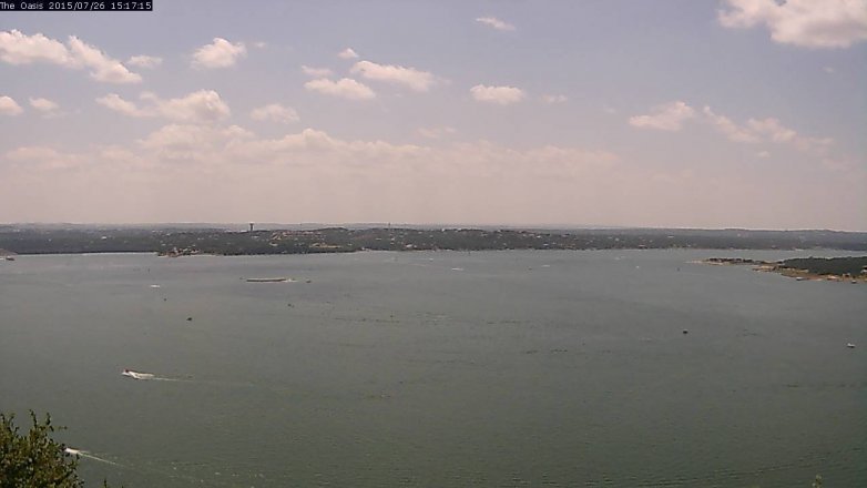 Lake Travis webcam, July 26, 2015 2:25 PM CT