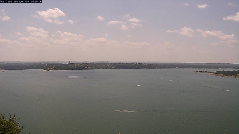 Lake Travis webcam, July 26, 2015 2:30 PM CT