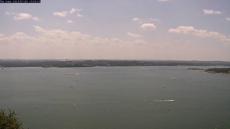 Lake Travis webcam, July 26, 2015 2:35 PM CT